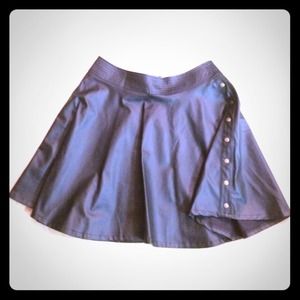 Black Pleather Skirt