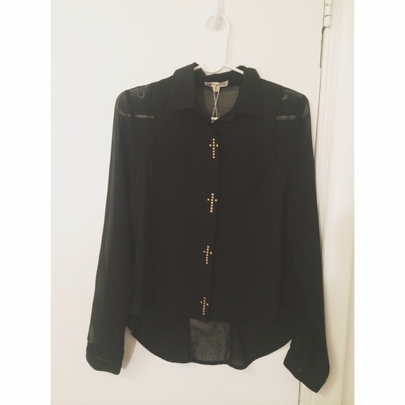 Cotton candy chiffon top