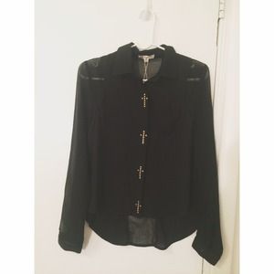 Cotton candy chiffon top