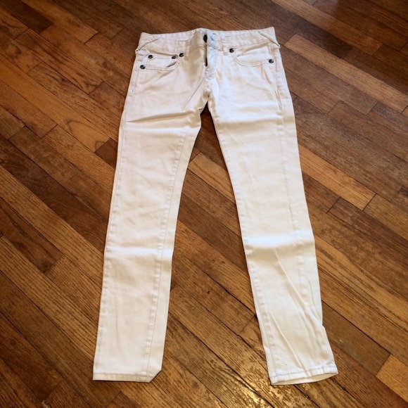 Free People White Skinny Jeans