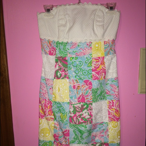 Lilly Pulitzer Size 0 strapless sundress