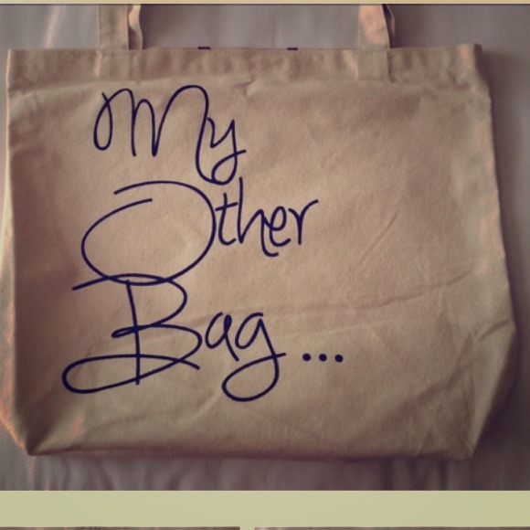 "My Other Bag" designer canvas totes! Part 1
