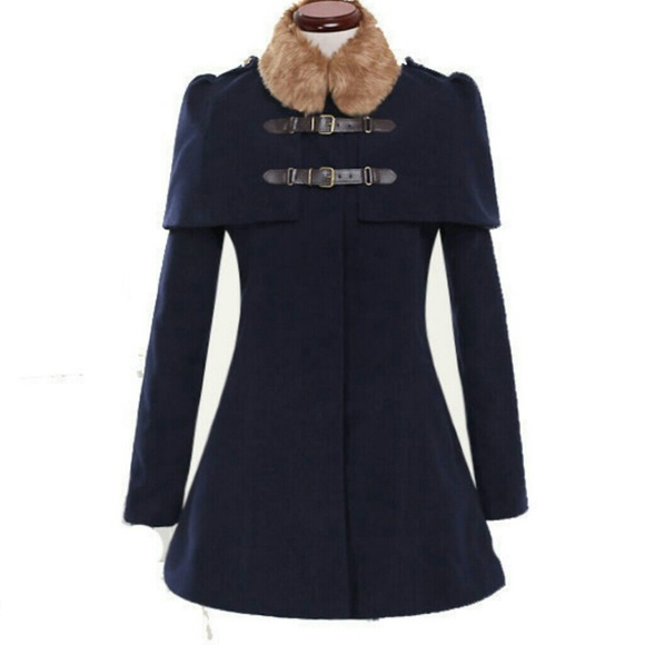 cape coat navy