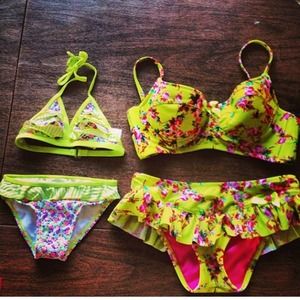 Betsey Johnson bikini with matching toddler bikini