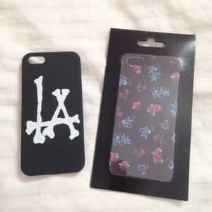 Brandy Melville Los Angeles + floral iPhone 5 case
