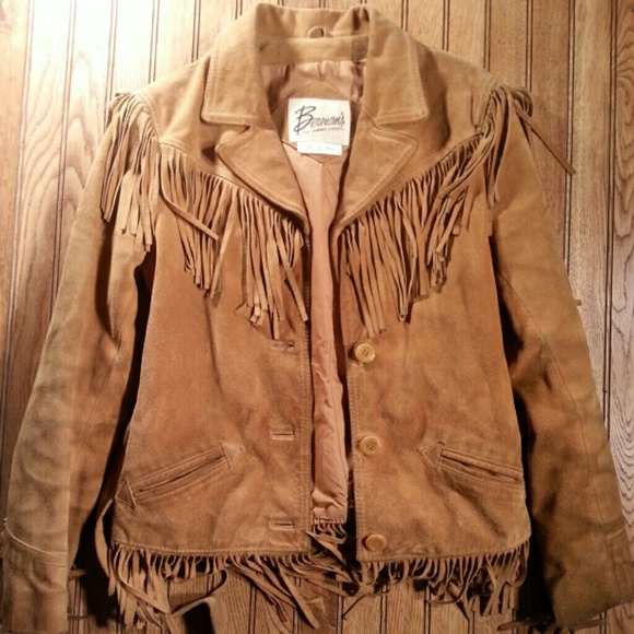 Vintage Leather Fringe Jacket