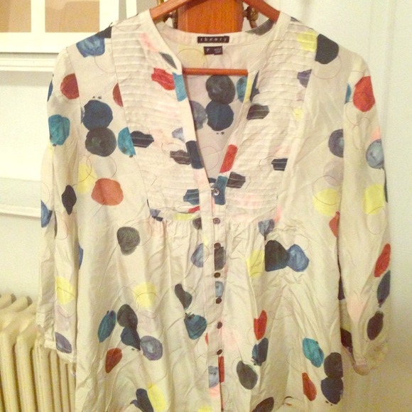 Silk theory blouse