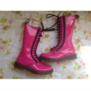 💖 Dr. Martens Tall Vegan Hot Pink Boot 💖