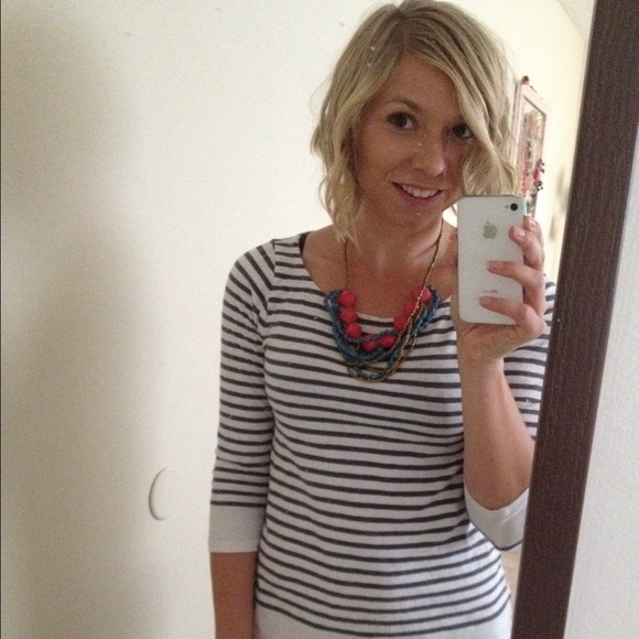 2 striped J Crew shirts