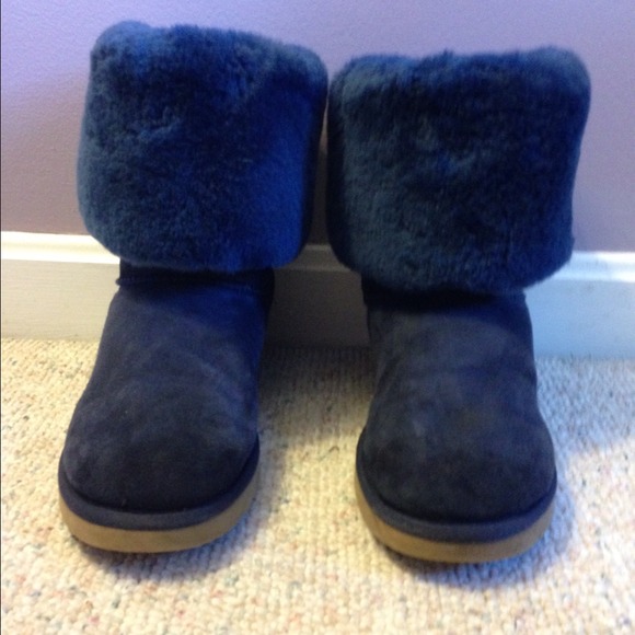 Navy classic tall uggs