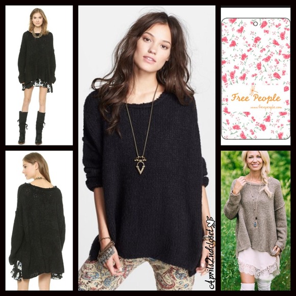 Free People Tops - RESERVED 🎈SALE🎈Oversized Sweater 'Teddy Bear'