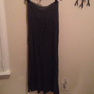 Gray maxi skirt