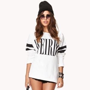 oversized "weirdo" sweater