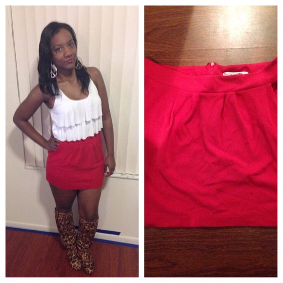 Red skirt