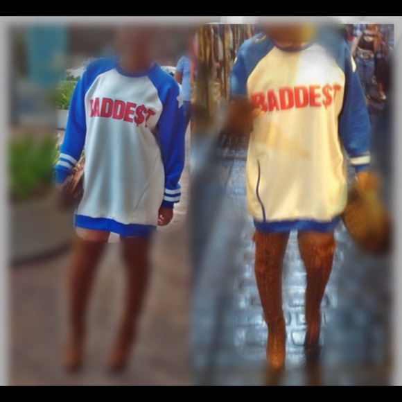 Badde$t logo oversized jersey style sweater