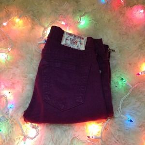 True Religion Jeans Dark Purple Tara