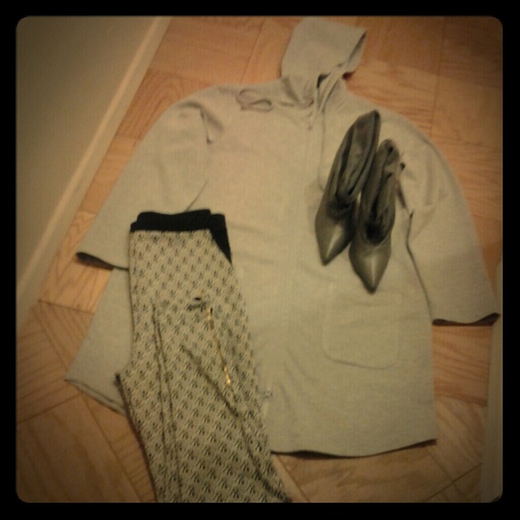 New Plus Size gray Lightweight Fleece Jacket.