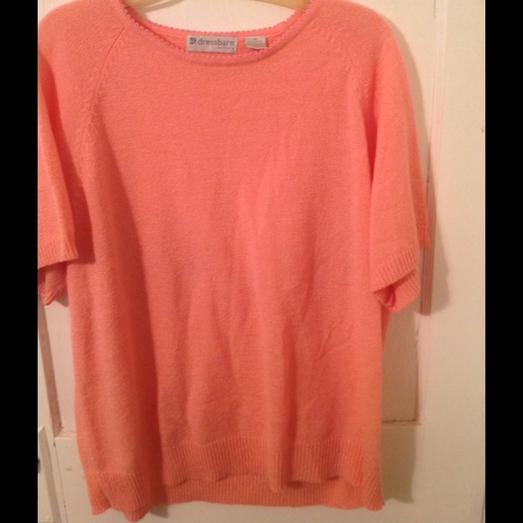 Coral short sleeved sweater