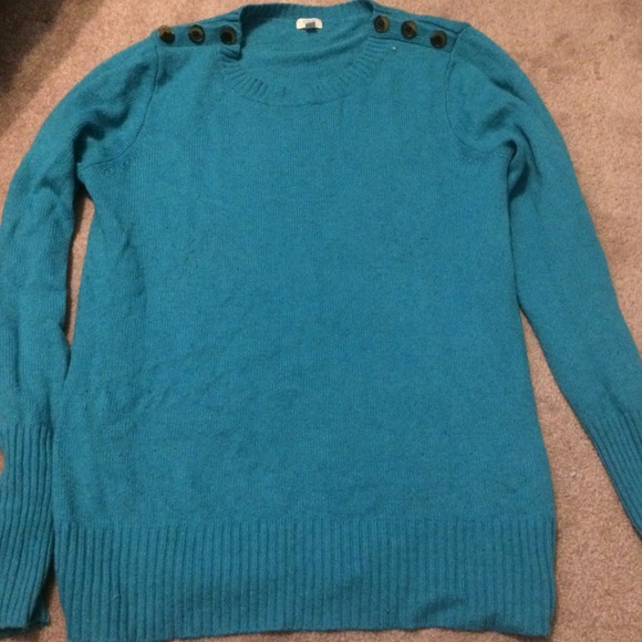 J crew size large bright blue sweater