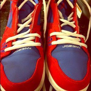 Nike High Tops - Red & Blue