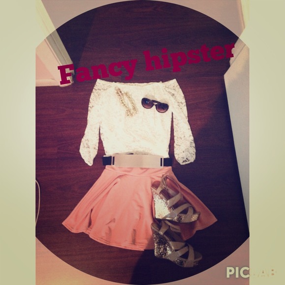 Pink skater skirt