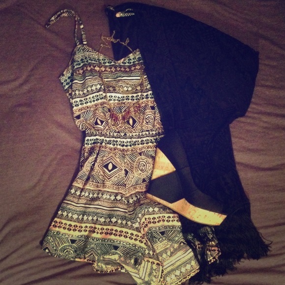 Kendall and Kylie Tribal Print Romper