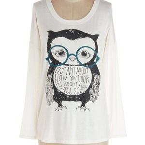 NWOT Long sleeve printed tee