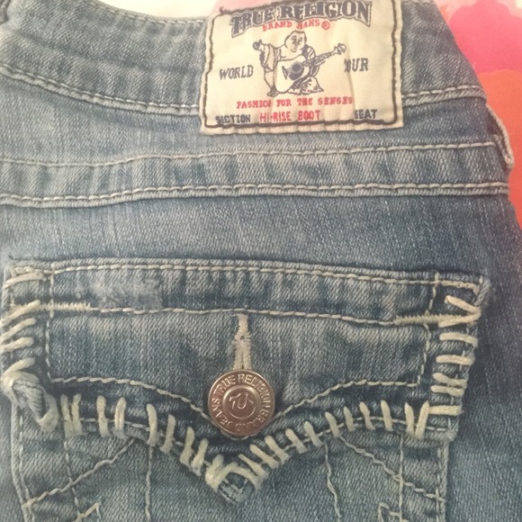 True religion hi-rise boot cut jeans 27 light wash - Picture 4 of 4