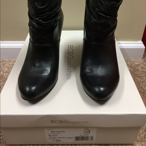 Black BCBG ankle boots