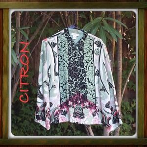 Citron Asian-Inspired Blouse