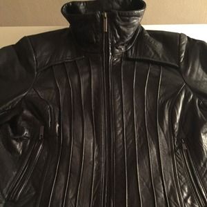 Steve Madden leather biker style jacket (size L)