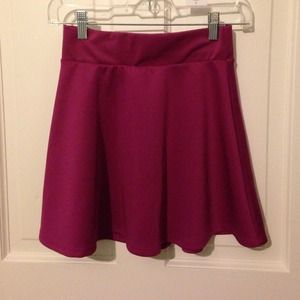 magenta skater skirt