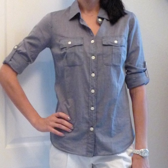 J. Crew chambray "the perfect shirt"