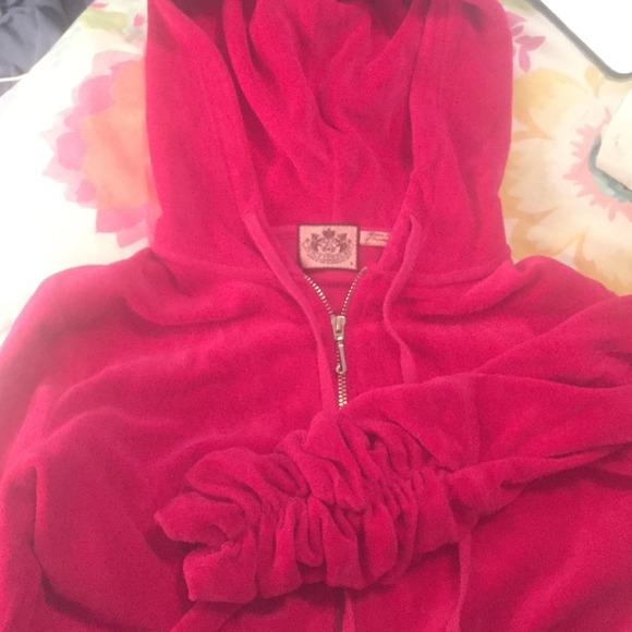 Juicy couture velour track jacket bright pink - Picture 2 of 3
