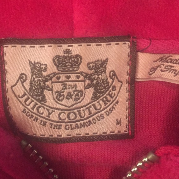 Juicy couture velour track jacket bright pink - Picture 3 of 3