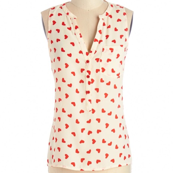 NWT button down V-neck chiffon top