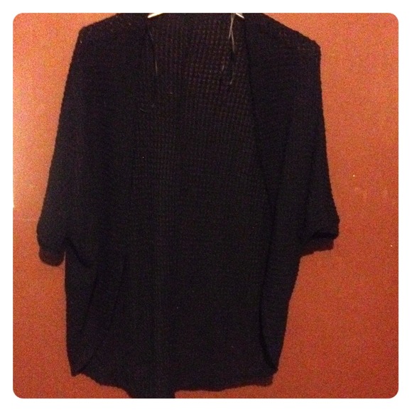 Batwing Black Cardigan
