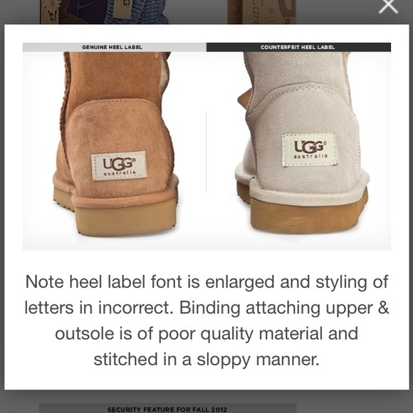 Authenticate Uggs 