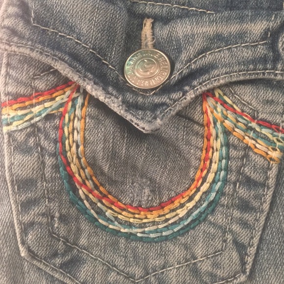 Hi rise boot cut true religion jeans rainbow - Picture 2 of 3