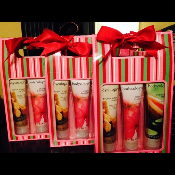 Get all 3 gift sets of body creme 3/pak sets.