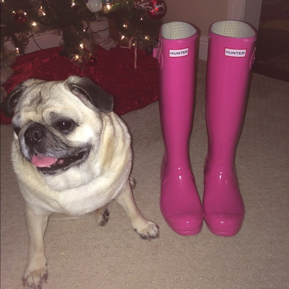 Pink Hunter Boots😍💕💕💕