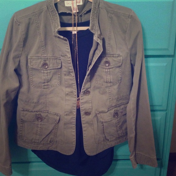 Green grey jacket size 10