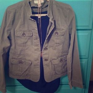 Green grey jacket size 10