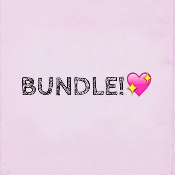 Bundle for red-trimmed tee and sweater