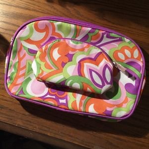 Clinique 2 pc make up bag