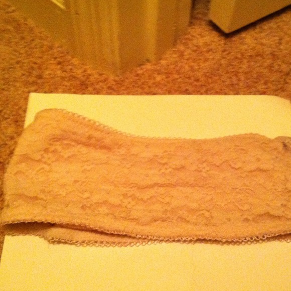 Light pink lace bando