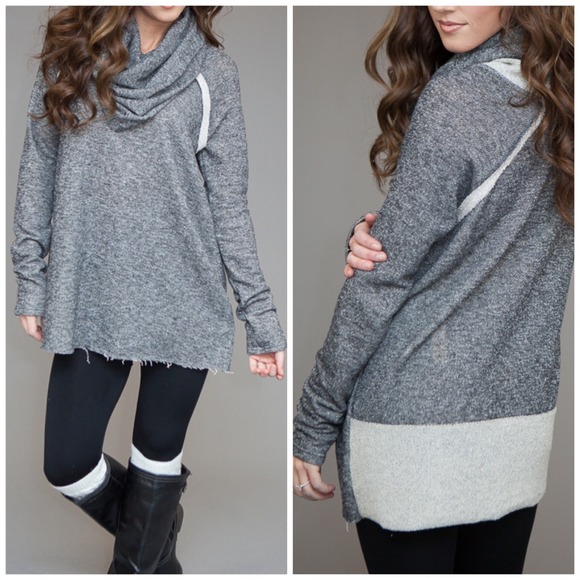 2 a T Boutique Tops - LAST ONE! Cowl Turtleneck Loose fit Tunic