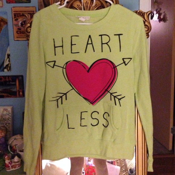 Heart less sweater