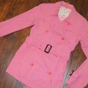 Pink Jacket with Belt.