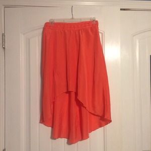 Forever 21 salmon High Low skirt